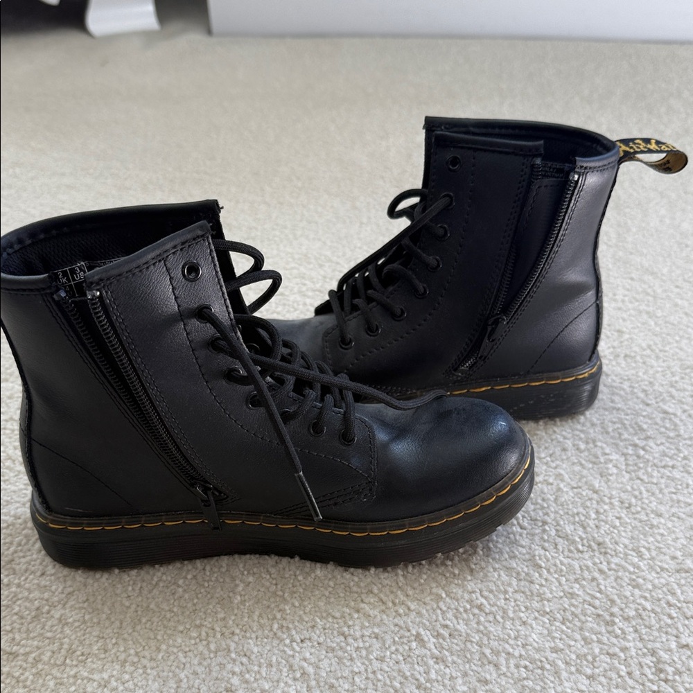 Dr. Martens Black Kids Boots